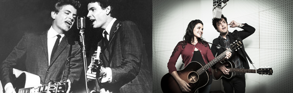 Nora Jones and Billy Joe Armstrong recreate Everly Brothers' sound impeccably.