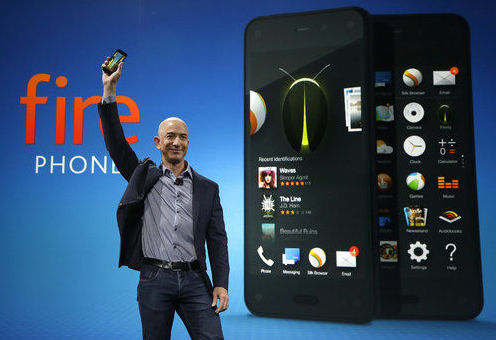 Fanfare as Bezos intros Kindle Fire phone.  Firefly feature is cool & useful.